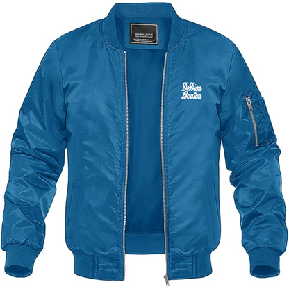 Men's De Dion Bouton Logo Lightweight Bomber Jacket Windbreaker Softshell Varsity Jacket Coat