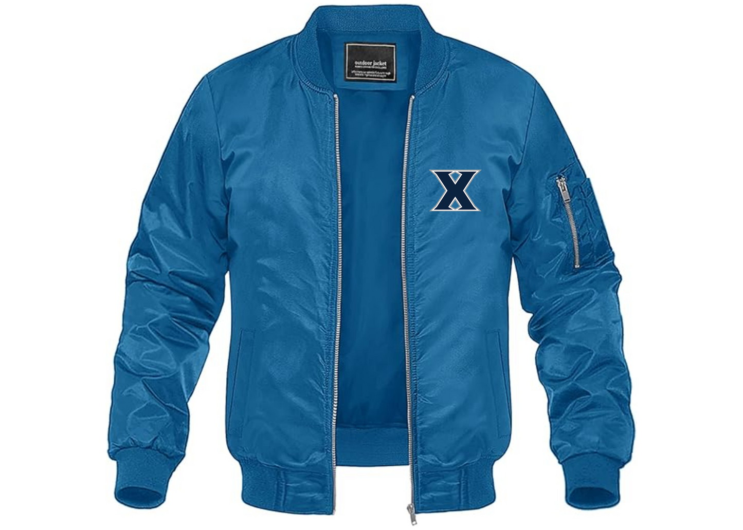 Men's Xavier Musketeers Lightweight Bomber Jacket Windbreaker Softshell Varsity Jacket Coat