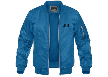 Men's Oakley Logo Lightweight Bomber Jacket Windbreaker Softshell Varsity Jacket Coat