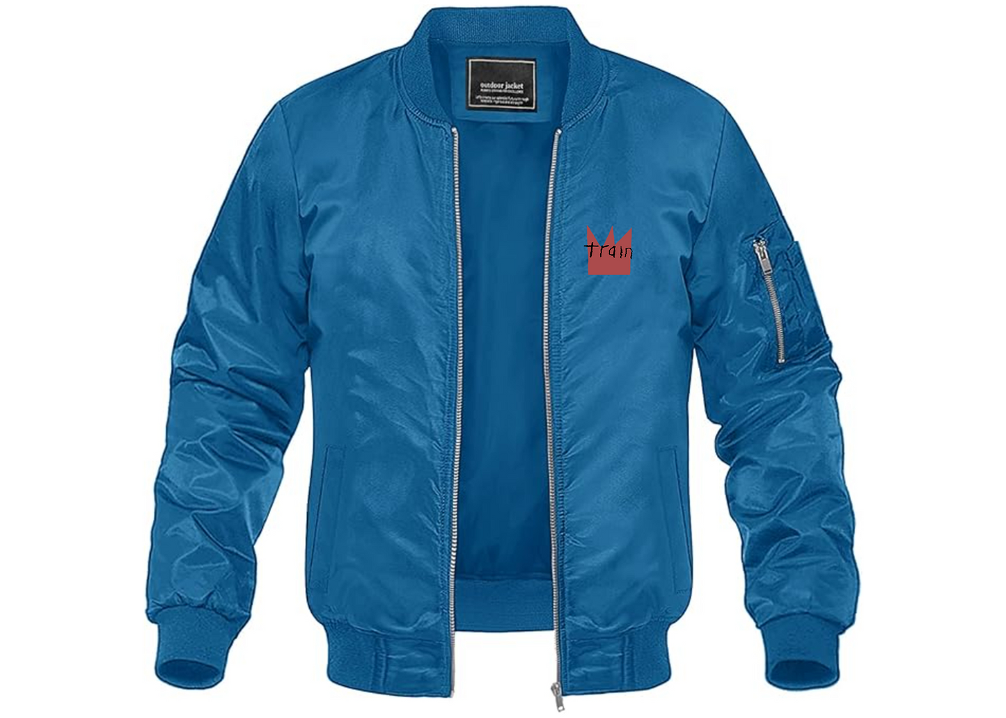 Men's Train Lightweight Bomber Jacket Windbreaker Softshell Varsity Jacket Coat