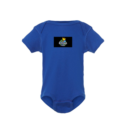 Cartoon Pizza Logo Baby Romper Onesie