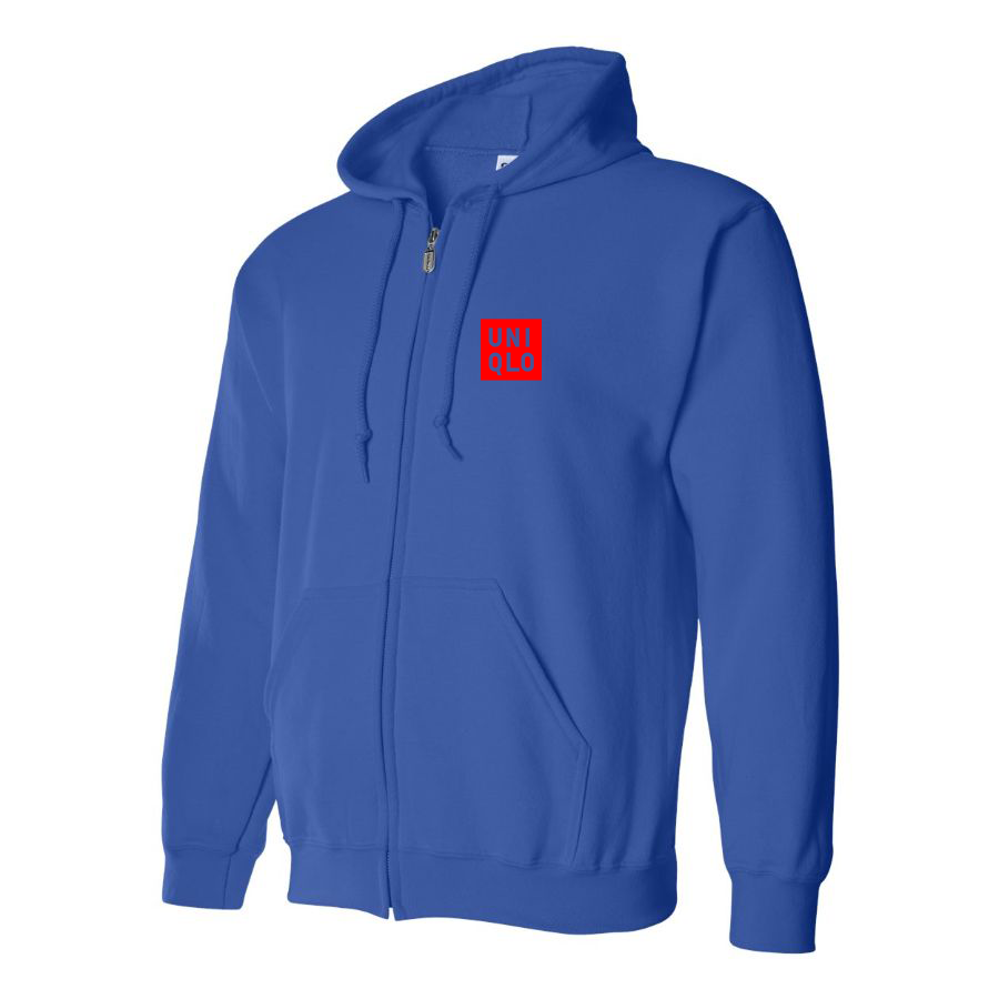 Men's Uniqlo Logo  Zipper Hoodie