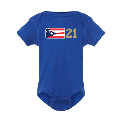 Liga de Beisbol Profesional Roberto Clemente Logo Baby Onesie Romper