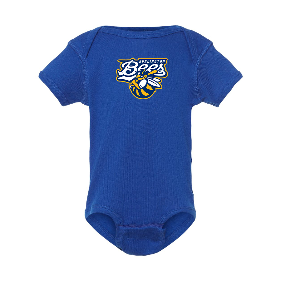 Burlington Bees   Logo Baby Onesie Romper