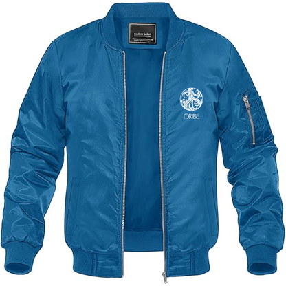 Men's Oribe   Lightweight Bomber Jacket Windbreaker Softshell Varsity Jacket Coat