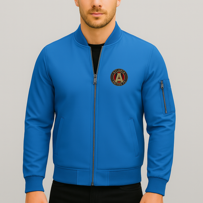 Men's Atlanta United FC Lightweight Bomber Jacket - Blue