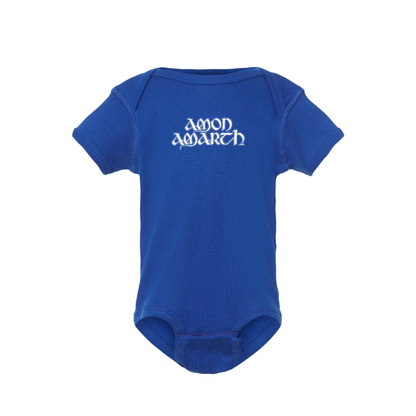 Amon Amarth Logo Baby Romper Onesie