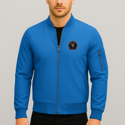 Men's Inter Miami FC Lightweight Bomber Jacket - Blue