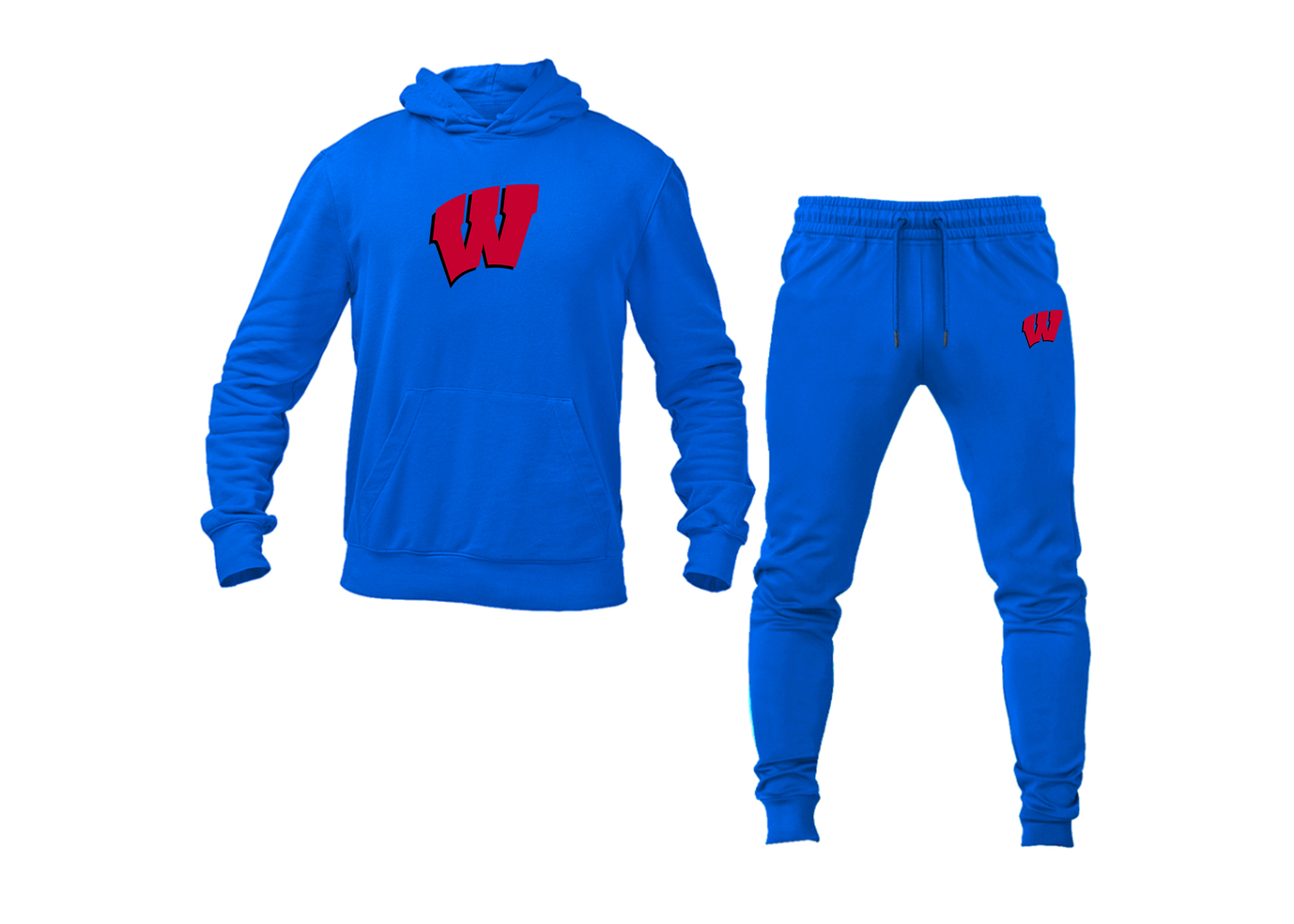 Men's Wisconsin Badgers Hoodie Joggers Set
