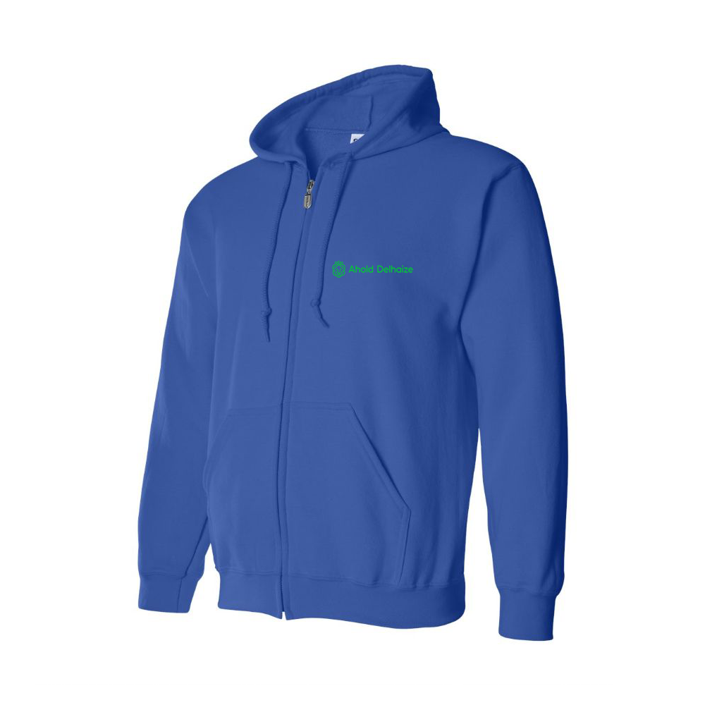 Men's Ahold Delhaize Vertical Logo  Zipper Hoodie