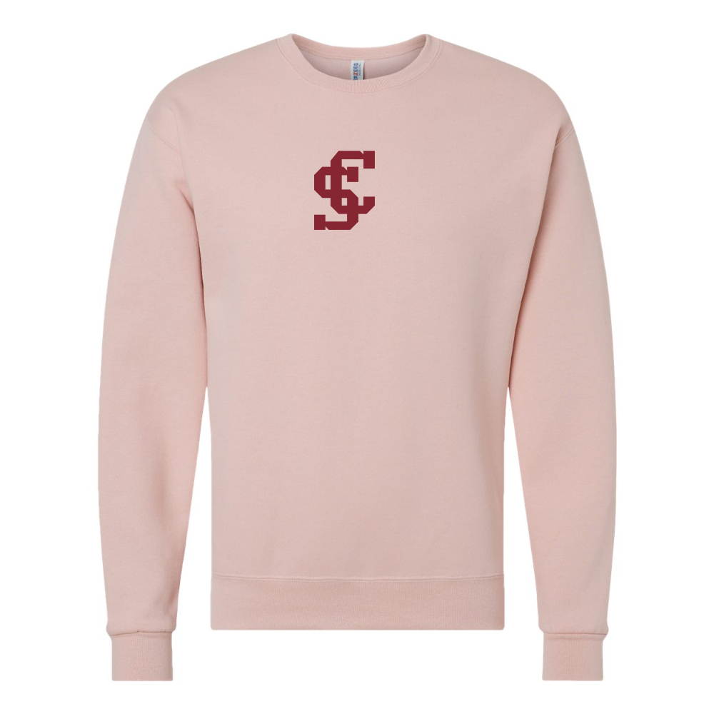 Men's Santa Clara Broncos Logo  JERZEES NuBlend Crewneck Sweatshirt