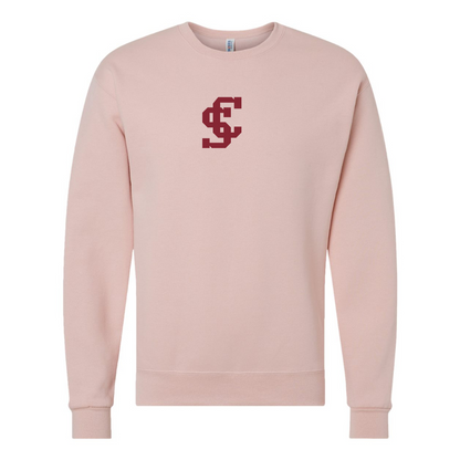 Men's Santa Clara Broncos Logo  JERZEES NuBlend Crewneck Sweatshirt