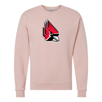 Men's   Ball State Cardinals JERZEES NuBlend Crewneck Sweatshirt