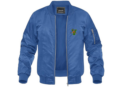 Men's Vermont Catamounts Lightweight Bomber Jacket Windbreaker Softshell Varsity Jacket Coat