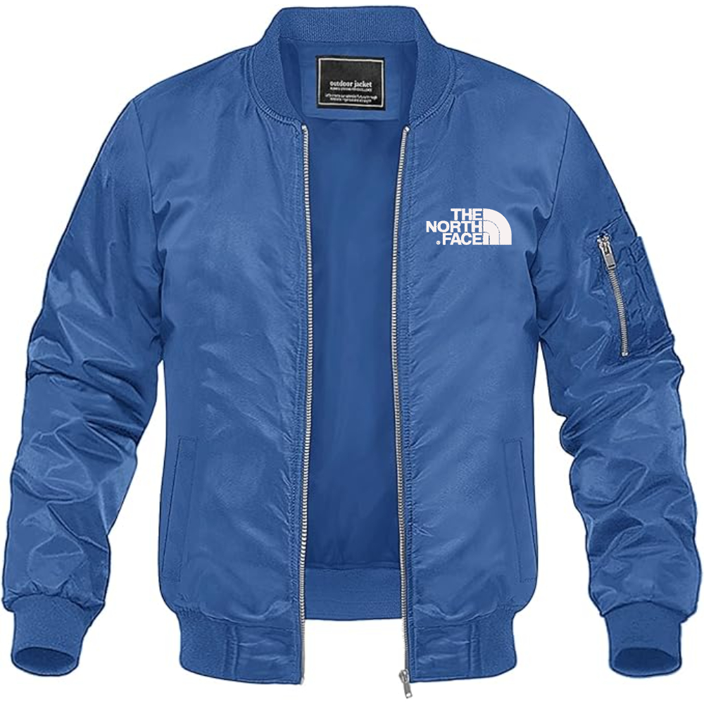 Men's The North Face Black Logo white Lightweight Bomber Jacket Windbreaker Softshell Varsity Jacket Coat