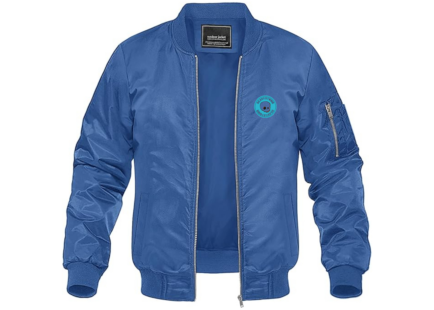 Men's Beavertown Brewery Lightweight Bomber Jacket Windbreaker Softshell Varsity Jacket Coat