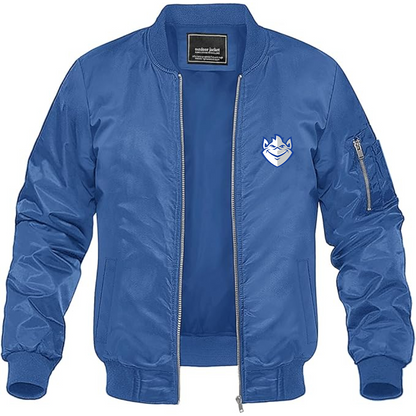 Men's Saint Louis Billikens Logo Lightweight Bomber Jacket Windbreaker Softshell Varsity Jacket Coat