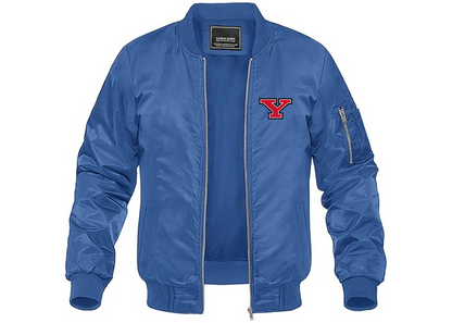 Men's Youngstown State Penguins Lightweight Bomber Jacket Windbreaker Softshell Varsity Jacket Coat
