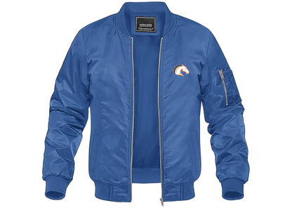 Men's Texas Arlington Mavericks Lightweight Bomber Jacket Windbreaker Softshell Varsity Jacket Coat