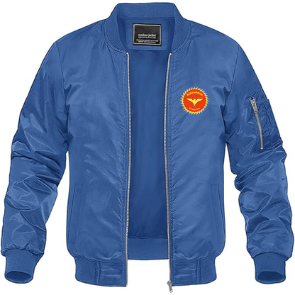 Men's Bizzarrini Logo Lightweight Bomber Jacket Windbreaker Softshell Varsity Jacket Coat