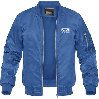 Men's Badboy Logo Lightweight Bomber Jacket Windbreaker Softshell Varsity Jacket Coat