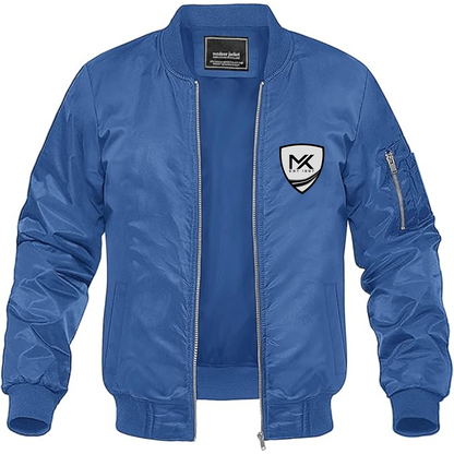 Men's MK Sportscars Logo Lightweight Bomber Jacket Windbreaker Softshell Varsity Jacket Coat (Copy)