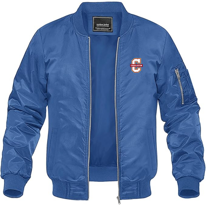 Men's Charleston Cougars Lightweight Bomber Jacket Windbreaker Softshell Varsity Jacket Coat