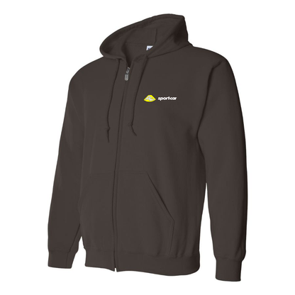 Men's  AC Sport Car Logo Zipper Hoodie