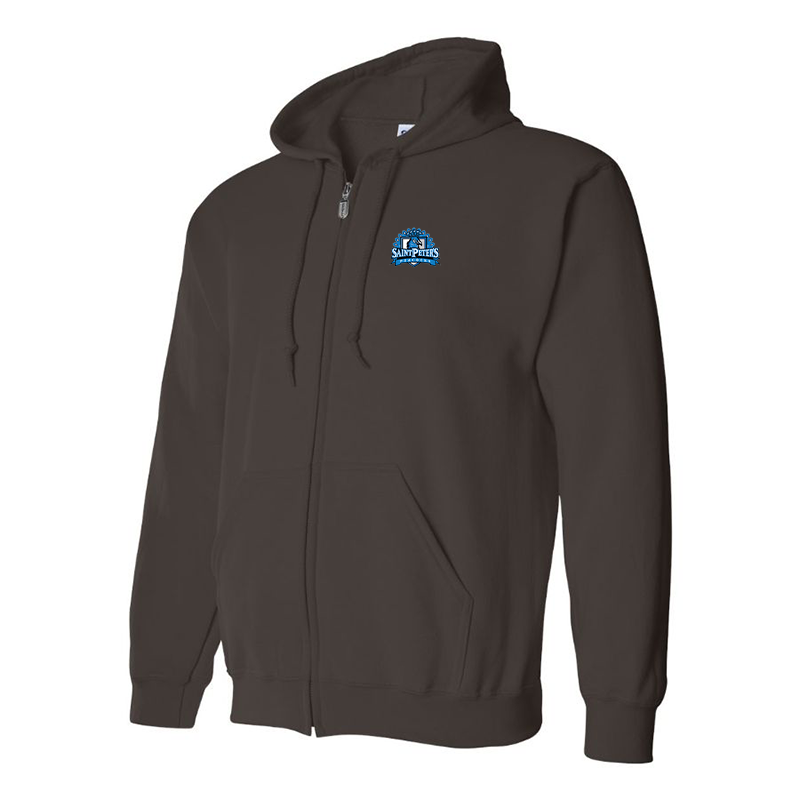 Men's Saint Peters Peacocks Logo Zipper Hoodie