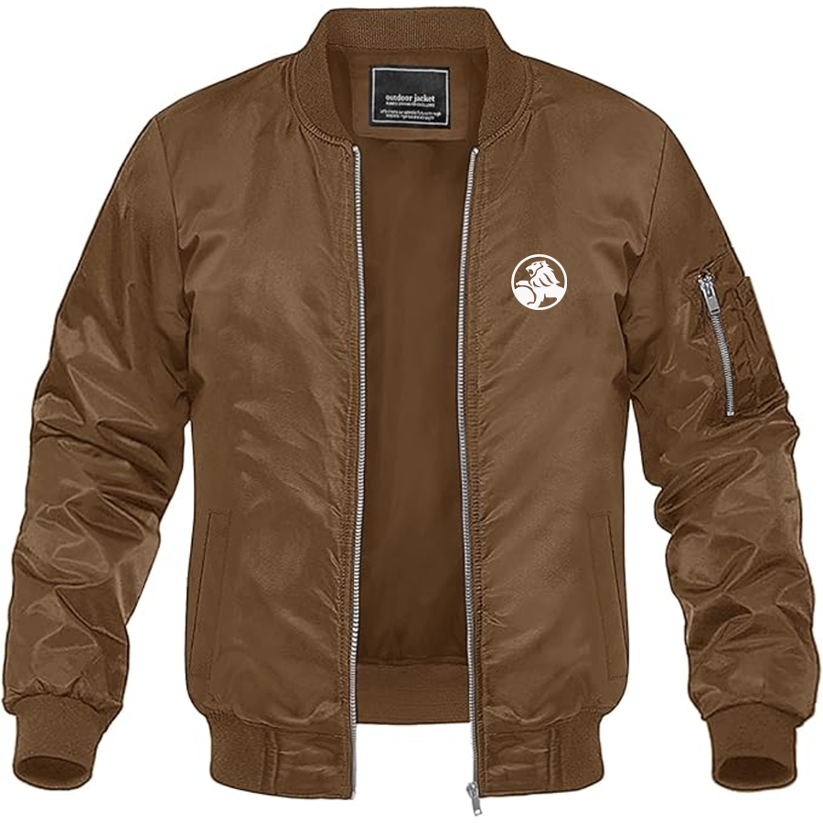 Men's Holden Logo Lightweight Bomber Jacket Windbreaker Softshell Varsity Jacket Coat