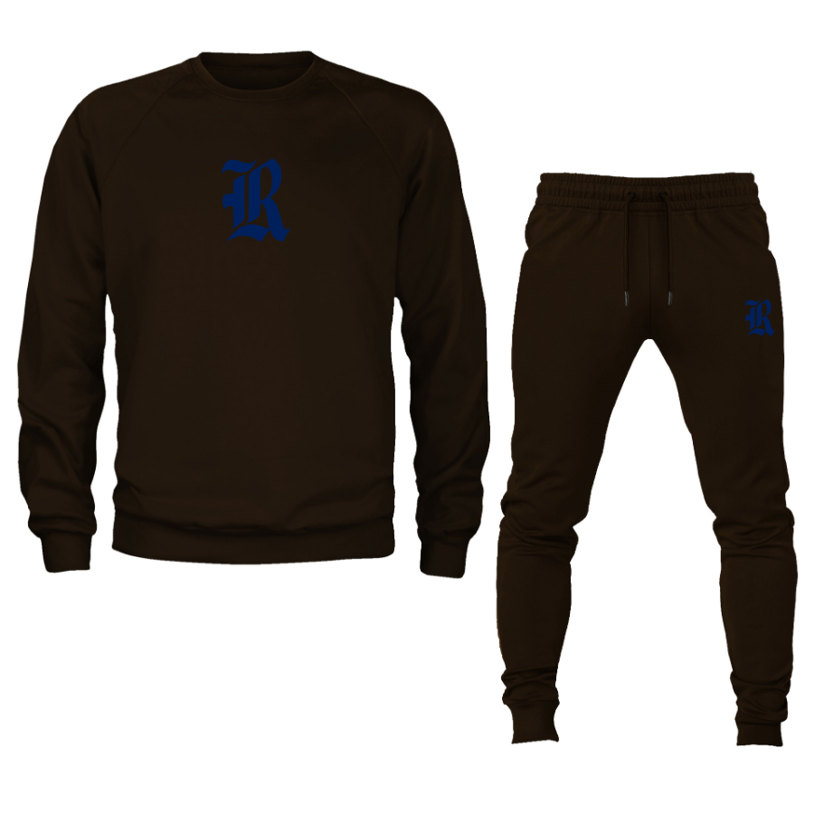 Men's Rice Owls Logo Crewneck Sweatshirt Joggers Suit