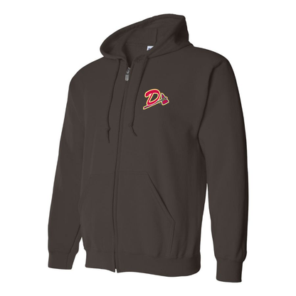 Men's Danville Braves Logo Zipper Hoodie