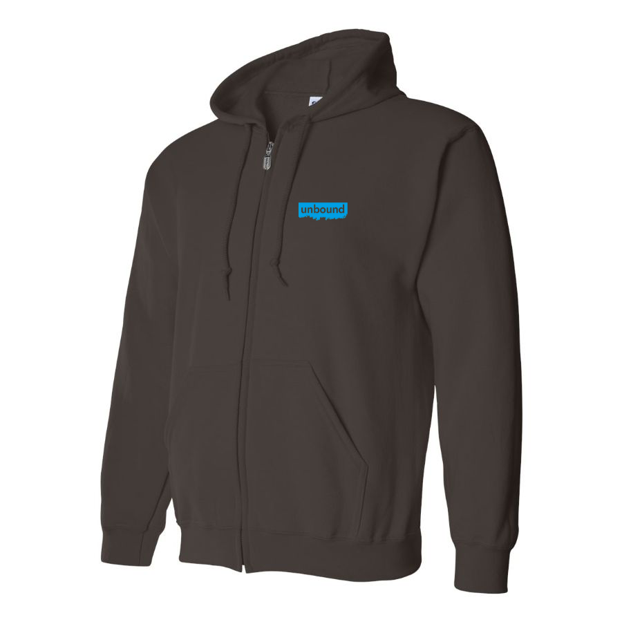 Men's Unbound Live Logo  Zipper Hoodie