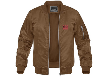 Men's Train Lightweight Bomber Jacket Windbreaker Softshell Varsity Jacket Coat