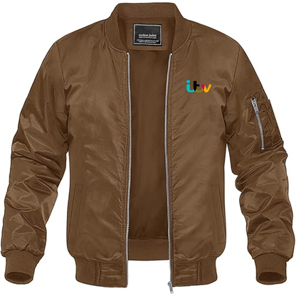 Men's Itv  Lightweight Bomber Jacket Windbreaker Softshell Varsity Jacket Coat