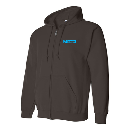 Men's MandM  Logo Zipper Hoodie