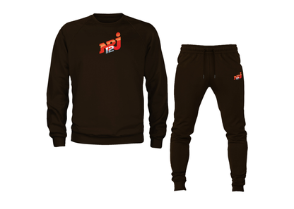 Men's NRJ 12 Logo Crewneck Sweatshirt Joggers Suit