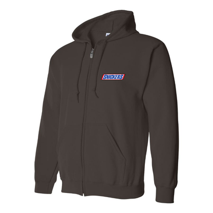 Men's Snickers Logo Zipper Hoodie