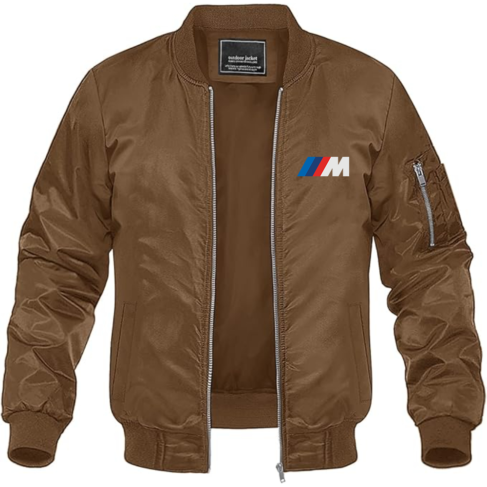 BMW M Logo Lightweight Bomber Jacket Windbreaker Softshell Varsity Jacket Coat (Copy)