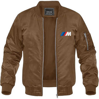 BMW M Logo Lightweight Bomber Jacket Windbreaker Softshell Varsity Jacket Coat (Copy)