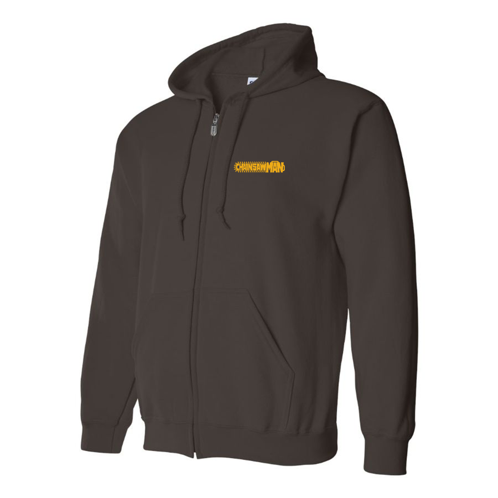 Men's Chainsaw Man Logo Zipper Hoodie