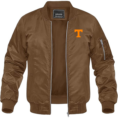 Men's Tennessee Volunteers Lightweight Bomber Jacket - Brown