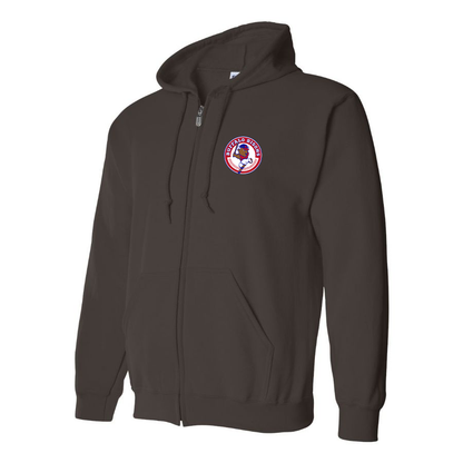 Men's Buffalo Bisons Logo Zipper Hoodie