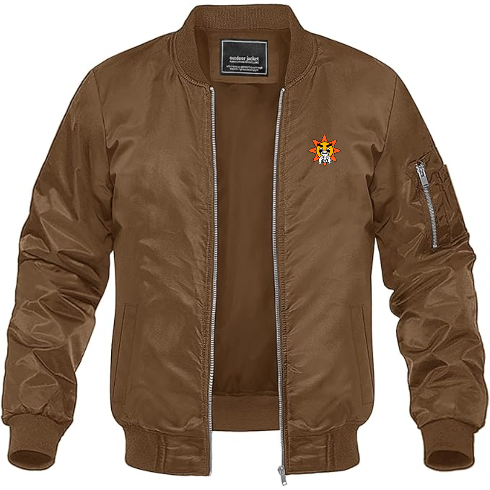 Men's Glo Gang Logo Lightweight Bomber Jacket Windbreaker Softshell Varsity Jacket Coat