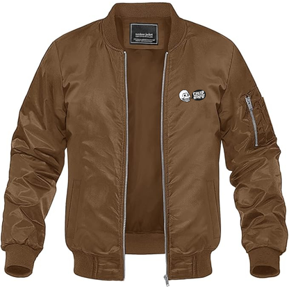 Men's Cheap Monday Logo Lightweight Bomber Jacket Windbreaker Softshell Varsity Jacket Coat