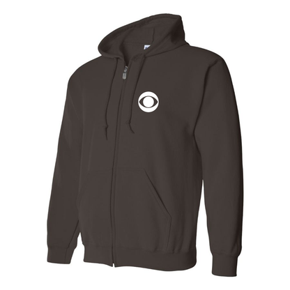 Men's CBS Logo Zipper Hoodie