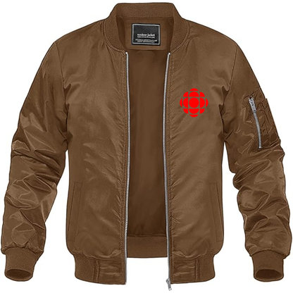 Men's CBC Logo Lightweight Bomber Jacket Windbreaker Softshell Varsity Jacket Coat