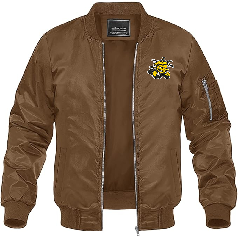 Men's Wichita State Shockers Lightweight Bomber Jacket - Brown