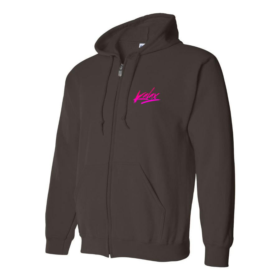 Men's Kalax Logo  Zipper Hoodie