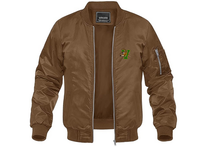 Men's Vermont Catamounts Lightweight Bomber Jacket Windbreaker Softshell Varsity Jacket Coat